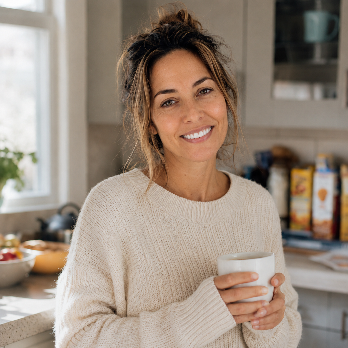 Skincare advertorial transformation image