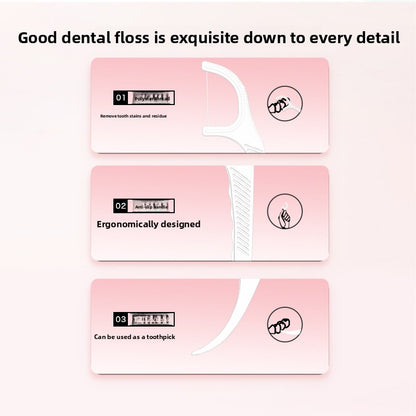 Disposable Dental Floss Sticks 50-Pack