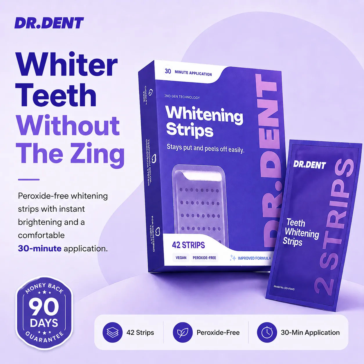 DR DENT™ Purple Whitening Strips Master